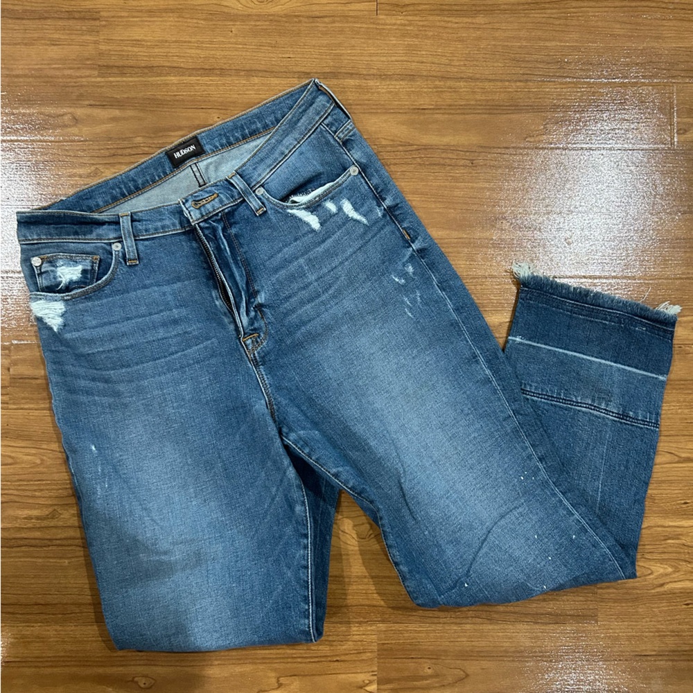 Hudson Zoeey High Rise Ankle Straight Jeans size 29